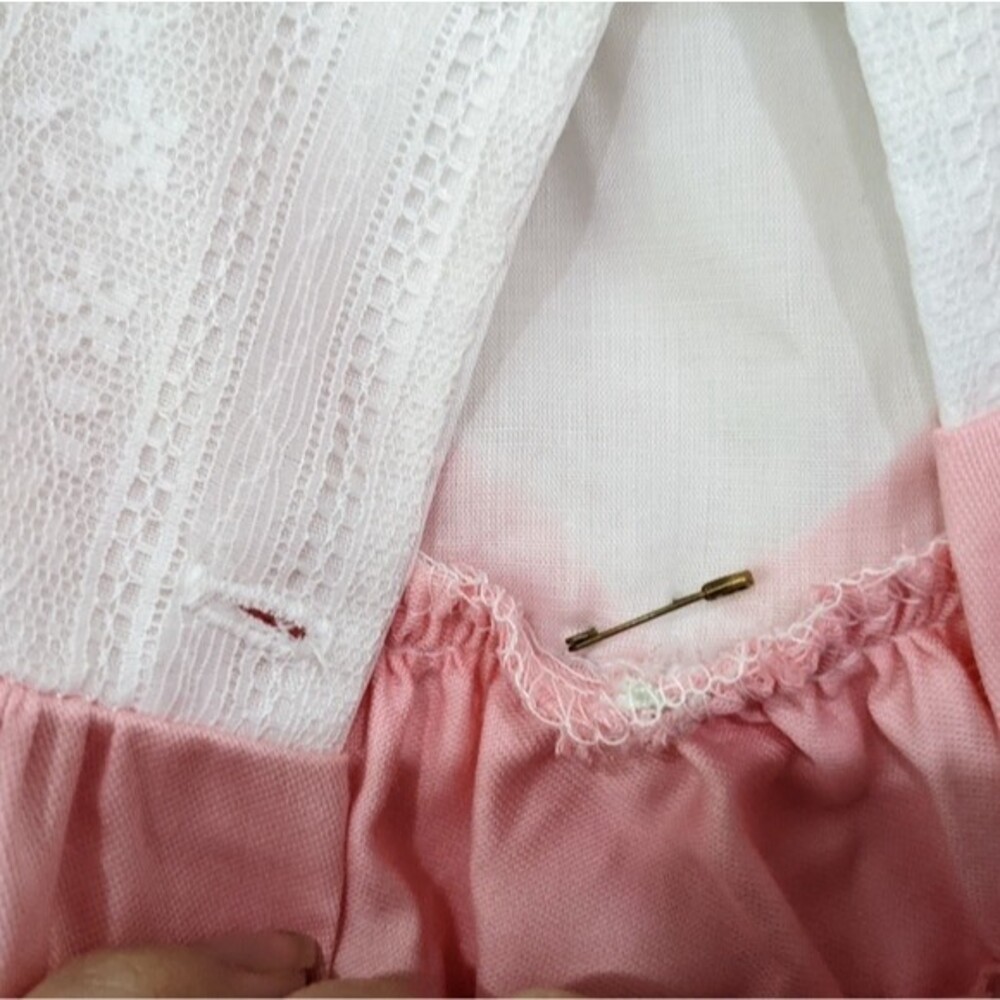 Vintage Bryan 24 Month Pink and White Dress - Picture 2 of 11